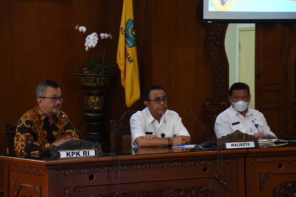 Komitmen Cegah Korupsi dan Tingkatkan Tata Kelola Pemerintahan Jaya Negara Buka Monev KPK RI.