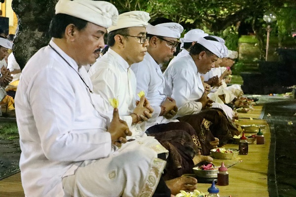 Walikota Jaya Negara Ikuti Puja Genta Pinara Pitu dan Doa Bersama Harapkan Presidensi G20 Di Bali Berjalan Aman dan Lancar