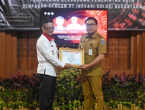 Wawali Agus Arya Wibawa Launching Satu Data Denpasar. Data Publik Bisa Diakses Dan Digunakan Masyarakat Dengan Mudah. 