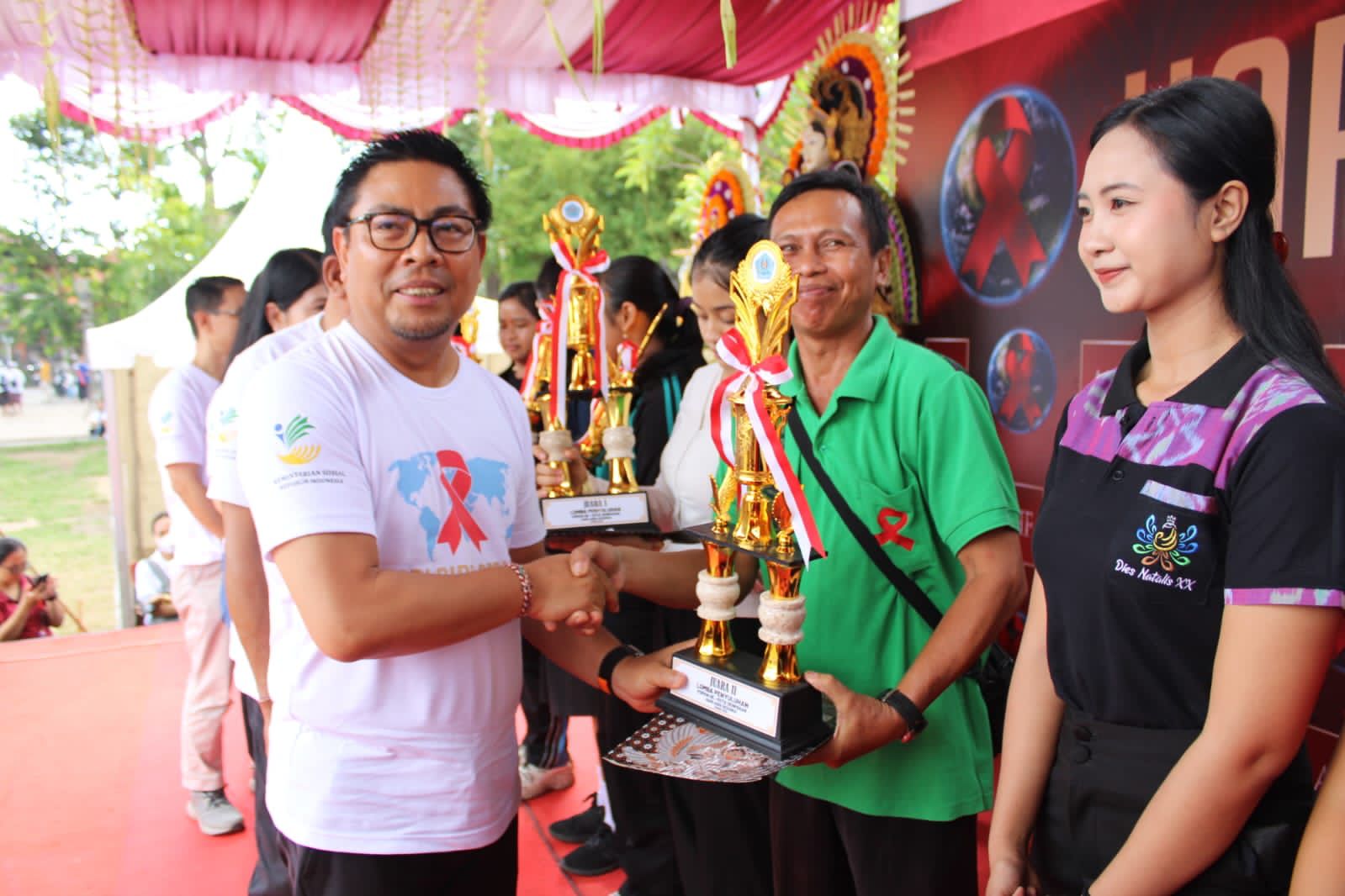 Pemkot Denpasar Gelorakan Getting Three Zeroes Pada Peringatan Hari AIDS Sedunia