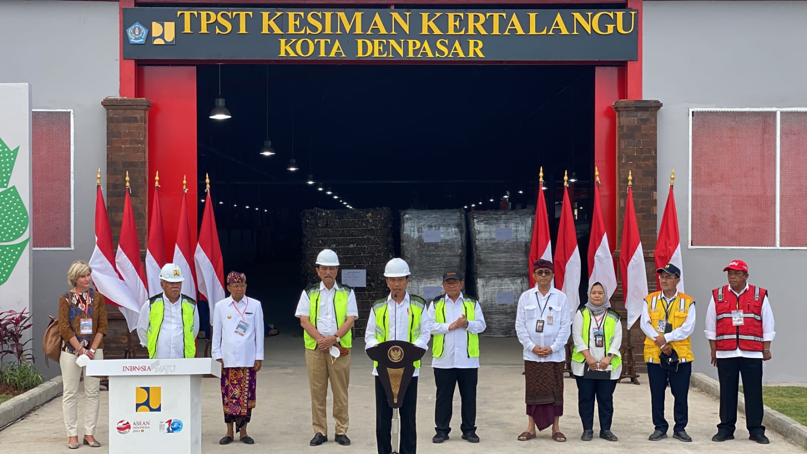 Presiden RI Joko Widodo Resmikan TPST Kota Denpasar