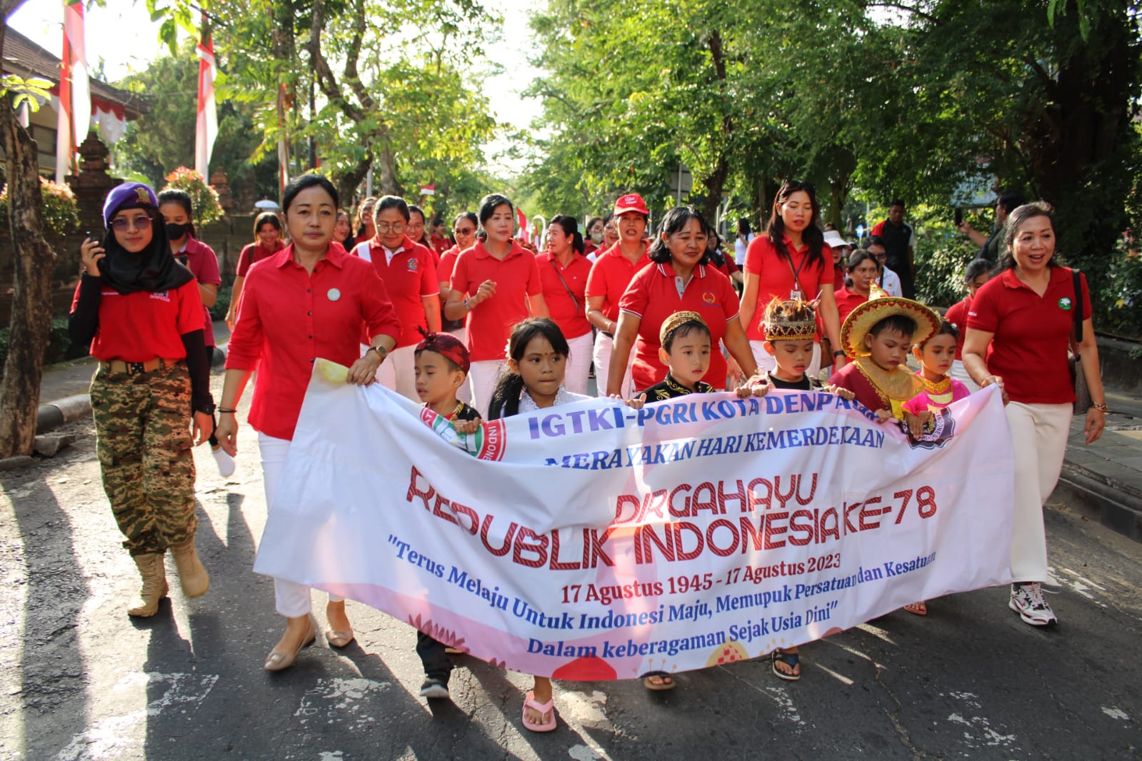 Menteri PPPA RI, Bintang Pupayoga Hadiri Perayaan HUT ke-78 RI oleh IGTKI di Kota Denpasar, Apresiasi Keterlibatan Aktif Anak Dalam Beragam Kegiatan