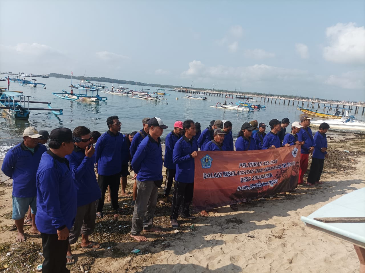 Puluhan Nelayan Desa Sidekarya Diberikan Pelatih SAR.