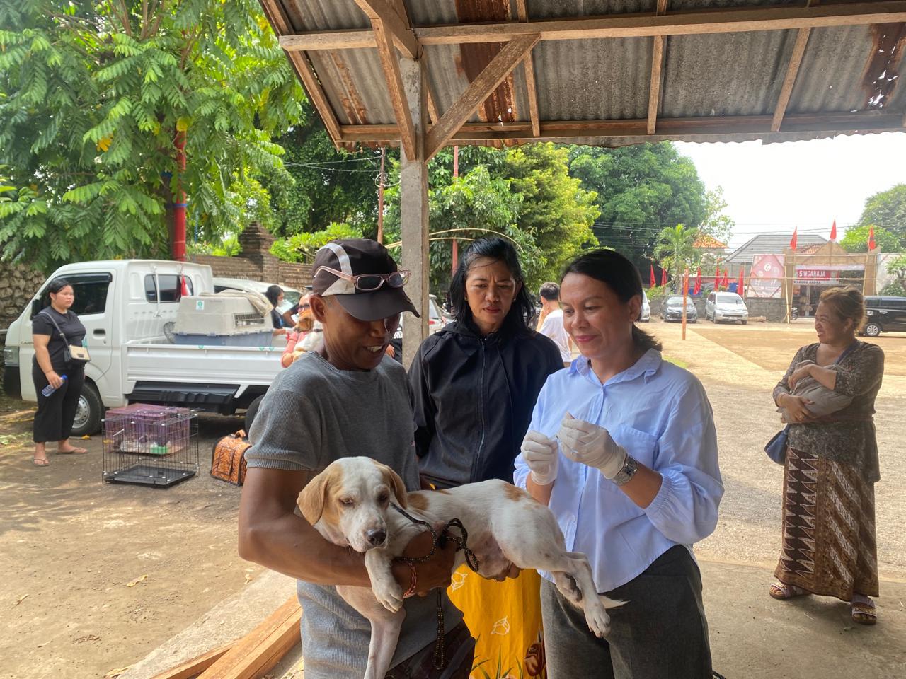 Hingga Juli 2024, Cakupan Vaksinasi Rabies Kota Denpasar Capai 60.772 HPR