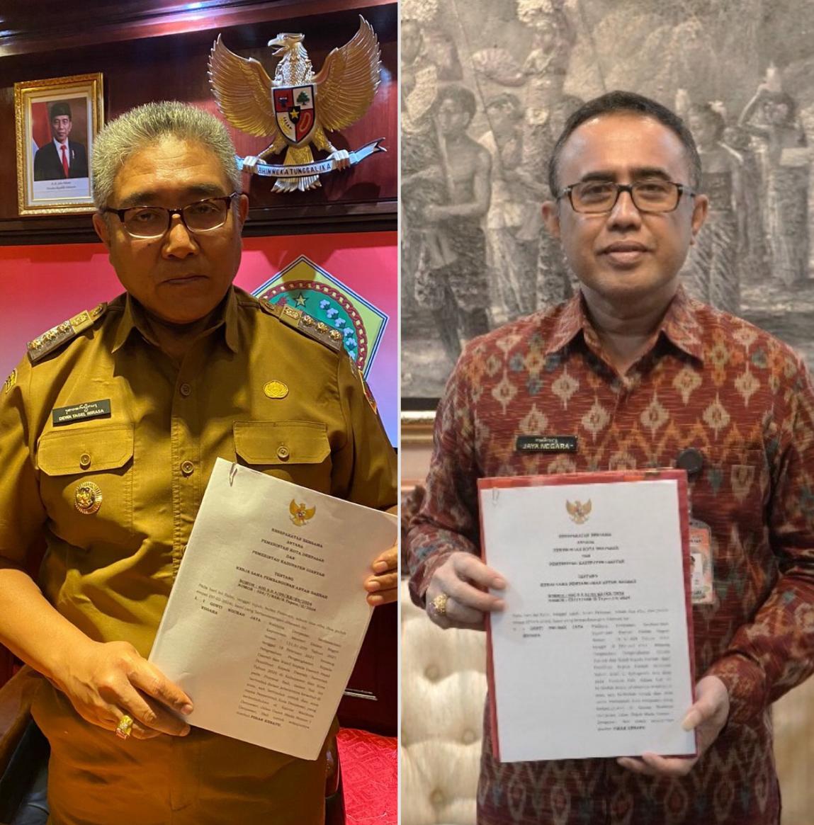 Pemkot Denpasar dan Pemkab Gianyar Sepakati Kerjasama Pembangunan Antar Daerah 