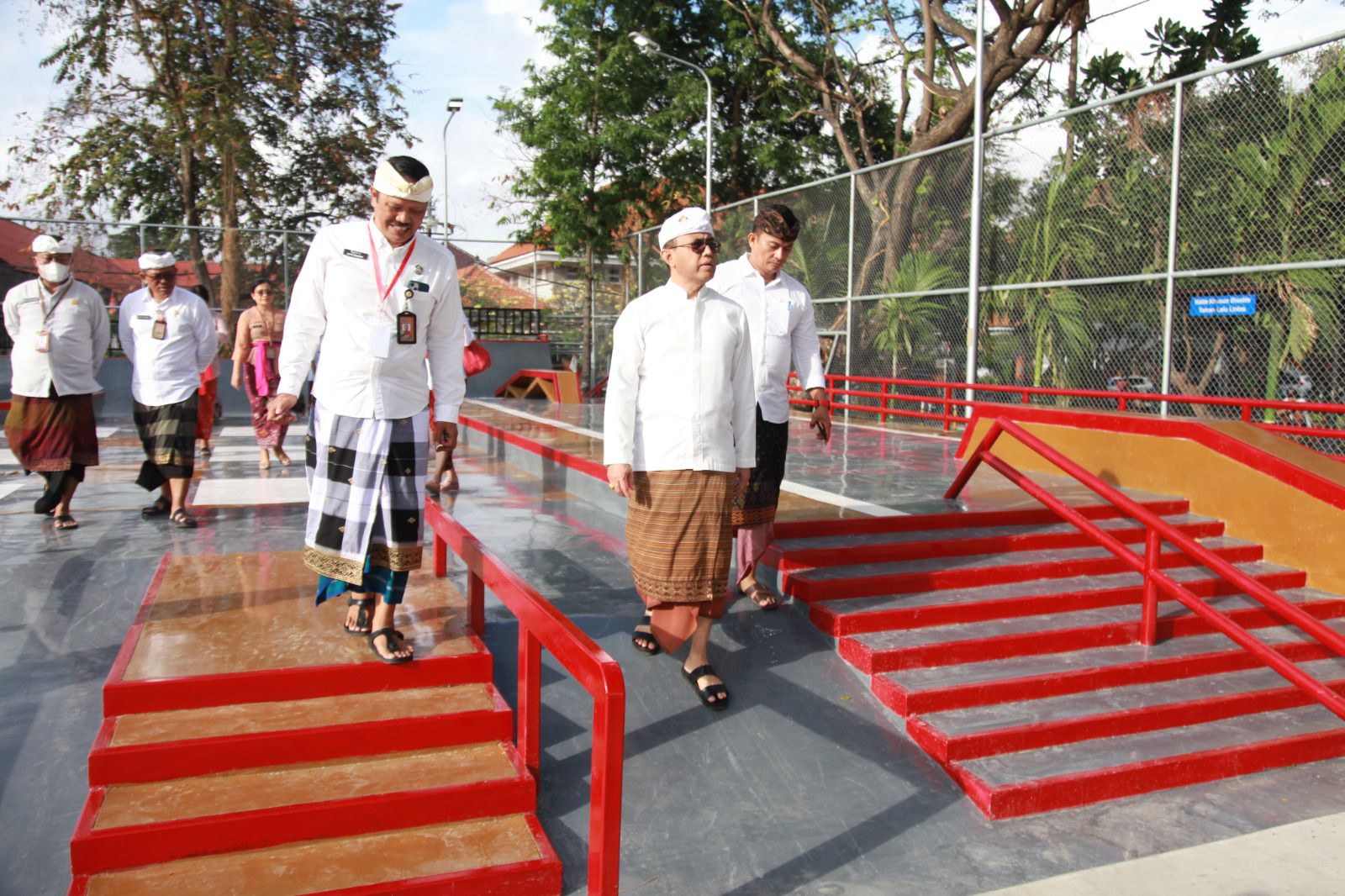 Skate Park Lumintang Gelar "Melaspas Alit" Walikota Jaya Negara Ajak Masyarakat Rawat, dan Jaga Fasilitas Publik