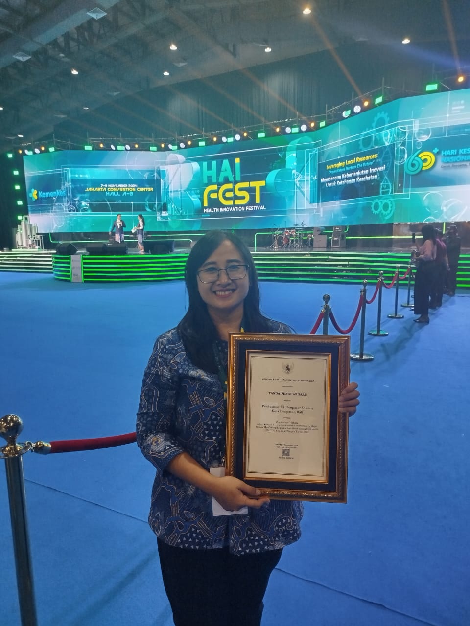 Puskesmas III Denpasar Selatan Raih Penghargaan Dari Kemenkes RI.