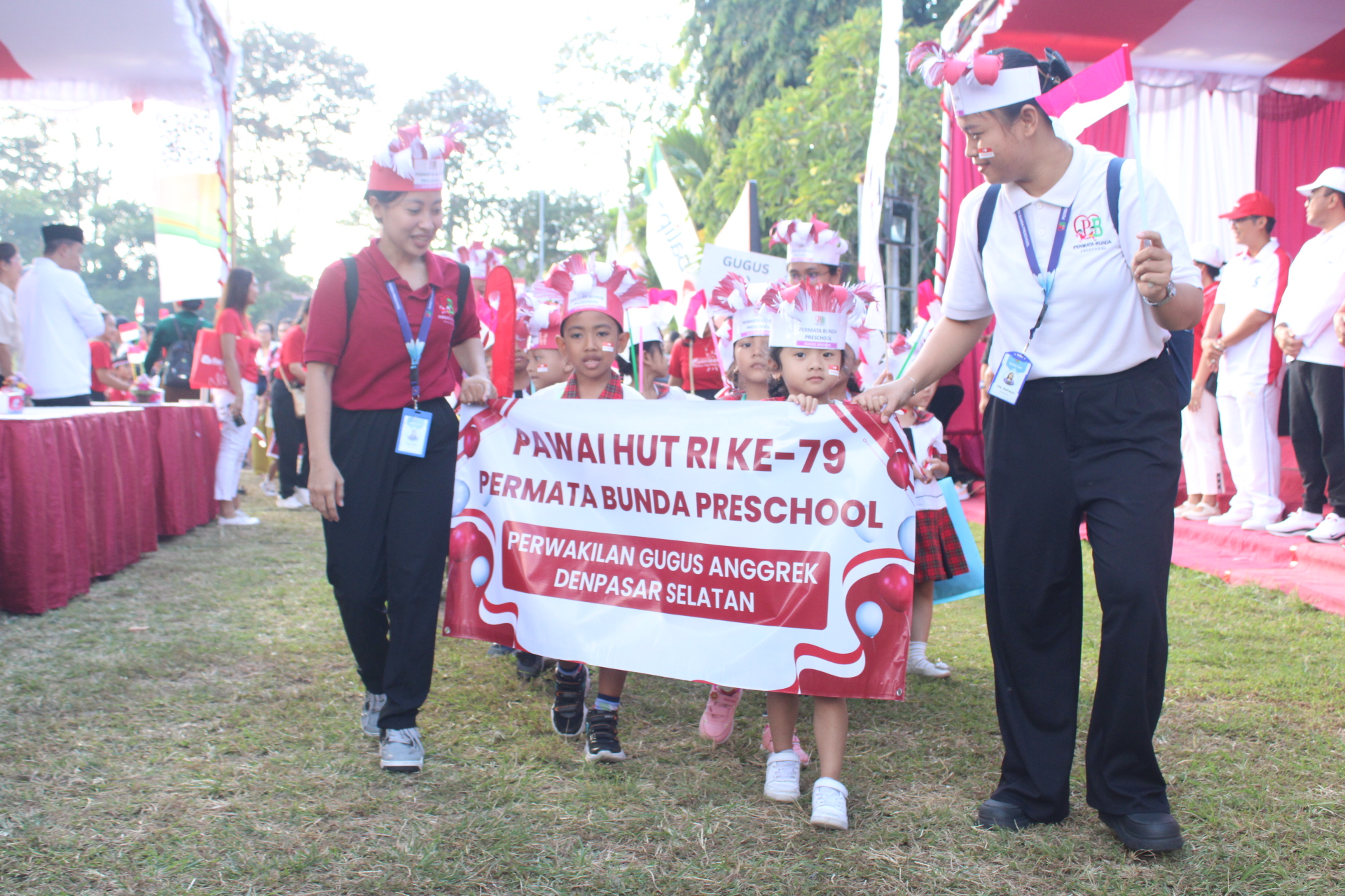 Walikota Jaya Negara Buka Gebyar Merah Putih Anak Usia Dini Kota Denpasar