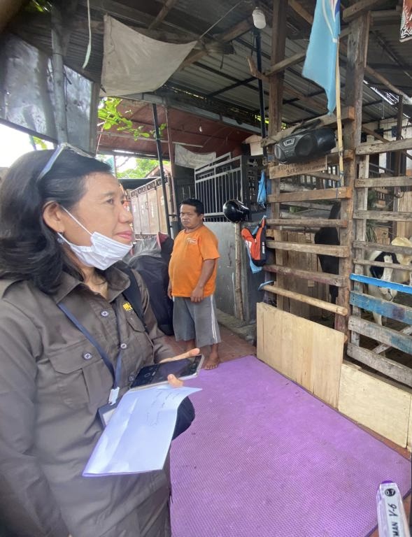 Antisipasi Resiko Penyakit Hewan Menular Strategis, Distan Denpasar Gandeng Balai Besar Veteriner Gelar Surveilans dan Monitoring.