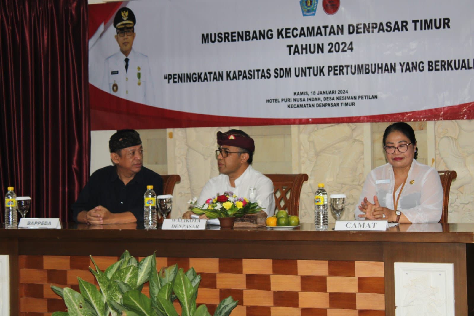 Walikota Jaya Negara Buka Musrenbang Kecamatan Denpasar Timur Tahun 2025.