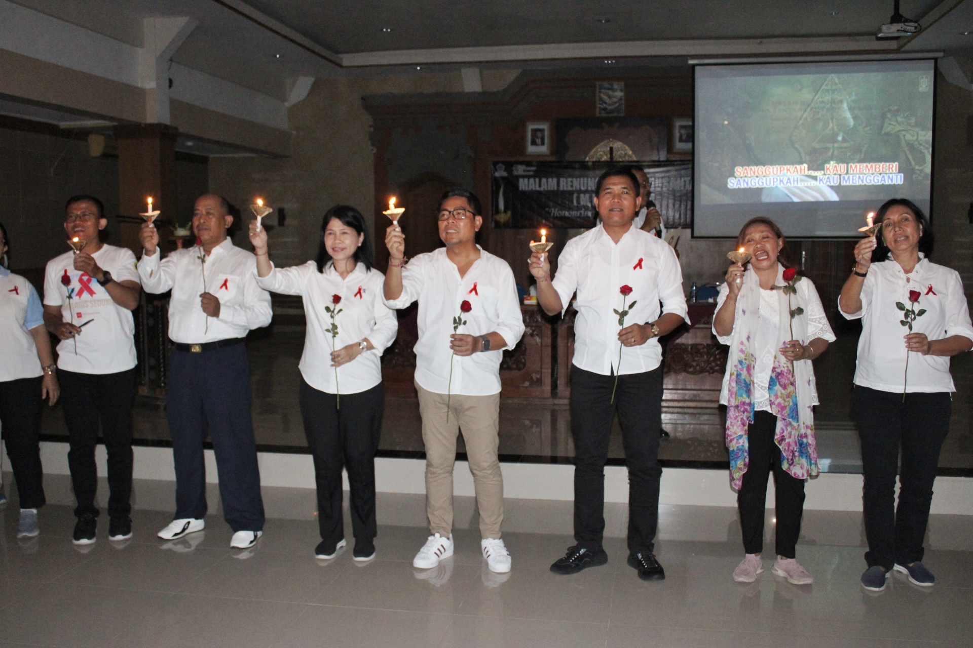 Peringatan Malam Renungan Hari AIDS Nusantara di Kota Denpasar