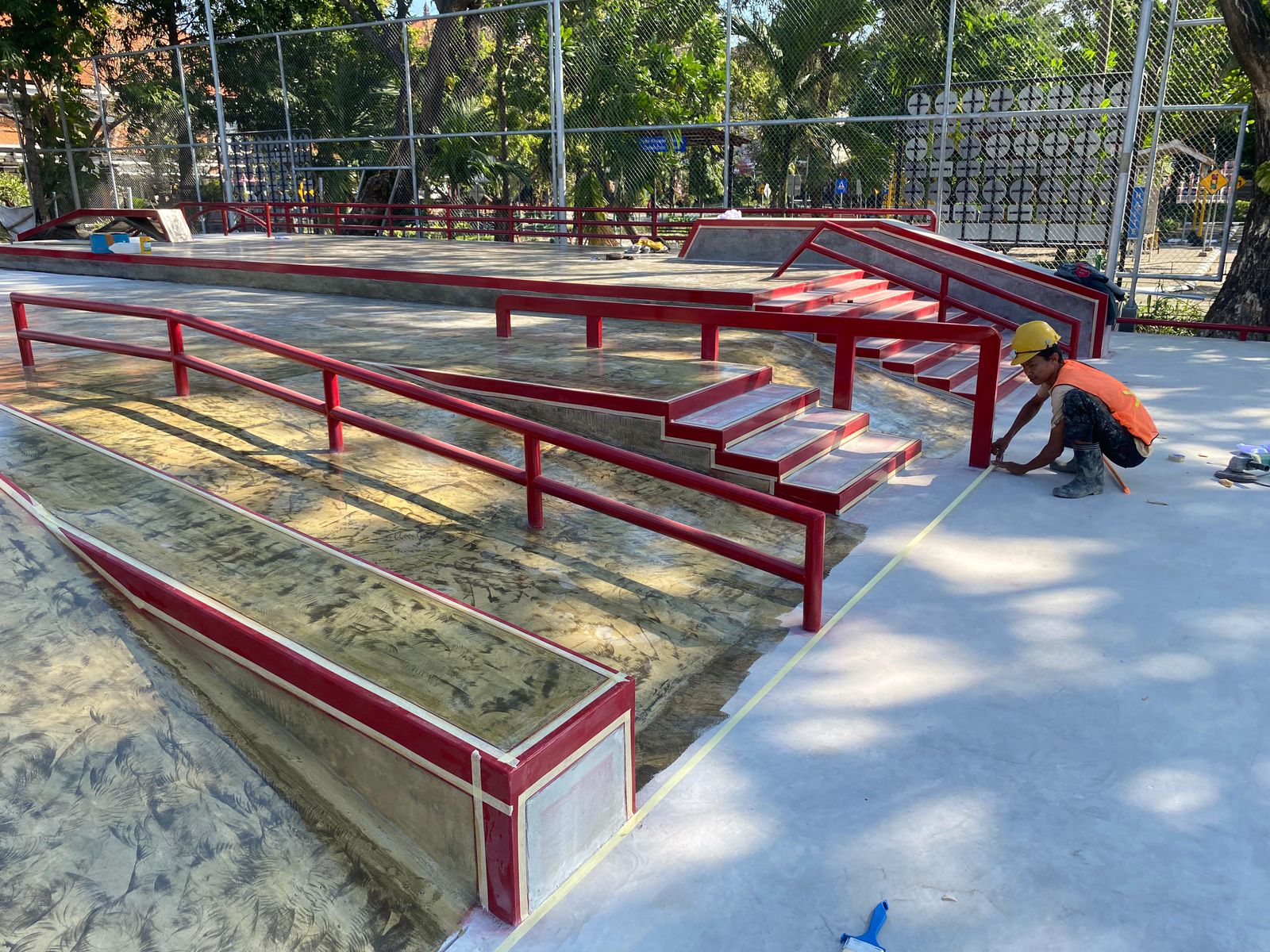 Pengerjaan Improvement Capai 98%, Skate Board Lumintang Segera Bisa Dimanfaatkan Warga Kota Denpasar