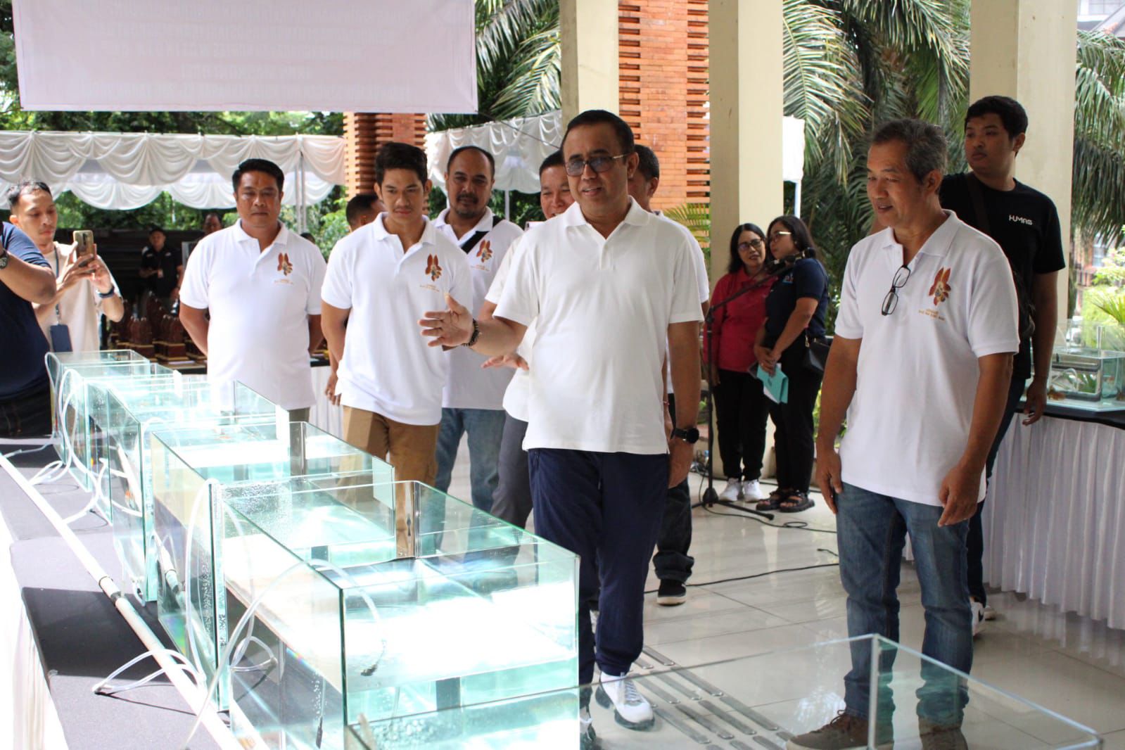 Walikota Jaya Negara Buka Kontes Ikan Mas Koki Bali Walikota Cup I.