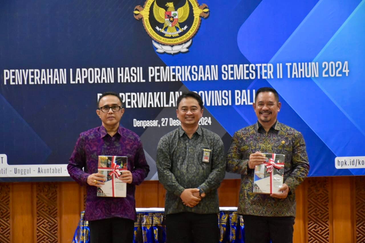 Pemkot Denpasar Terima LHP Belanja Daerah TA. 2023 dan 2024 dari BPK RI