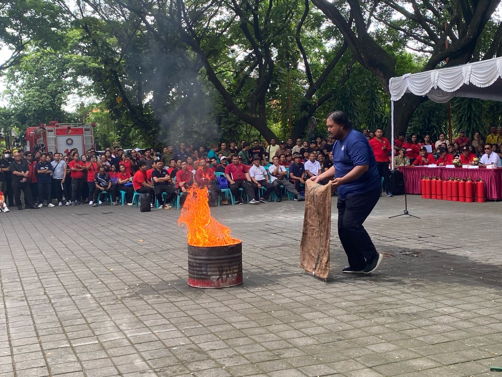 Sambut HUT Ke-237, Pemkot Denpasar Gelar Lomba Pemadaman Api Tradisional dan Modern
