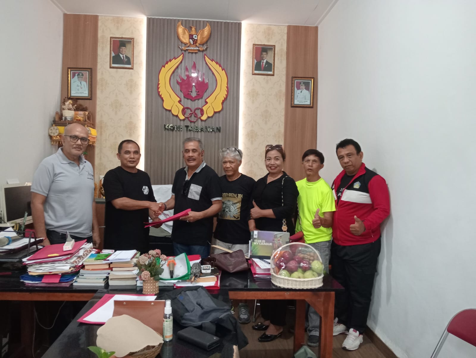Pengurus FHI Bali Sambangi KONI Tabanan, Usulkan Tabanan Jadi Tuan Rumah Kejurprov dan Ekshibisi Porprov Hockey Tahun 2025.