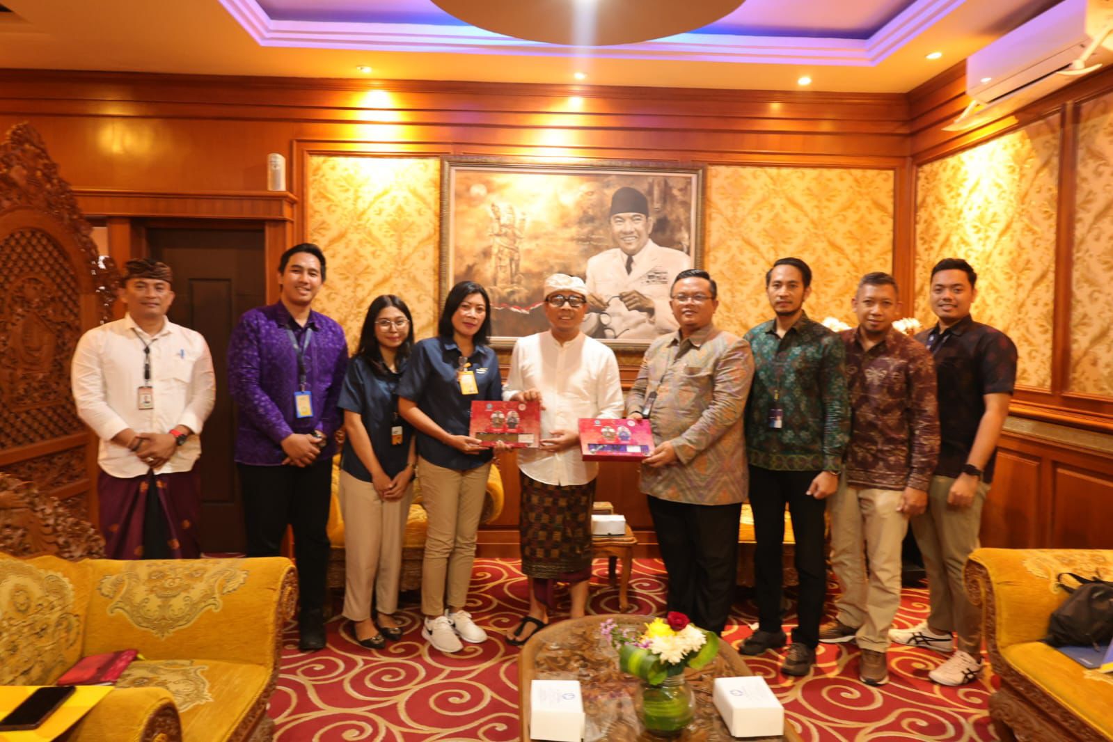 Pererat Silaturahmi, Wawali Arya Wibawa Terima Audiensi Taspen Denpasar.