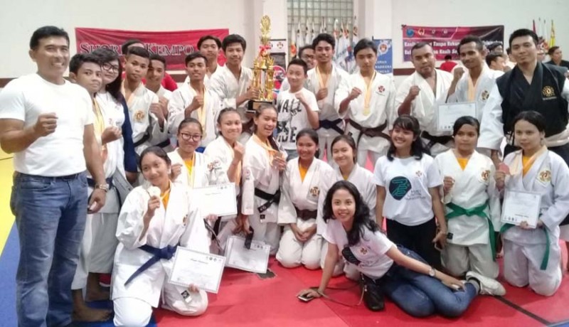 Denpasar Cabor Kempo Langsung Meraih Empat Emas, Satu Perak Dan Satu Perunggu Pada Hari Pertama Cabor Kempo Porprov Bali XIV Di Tabanan.