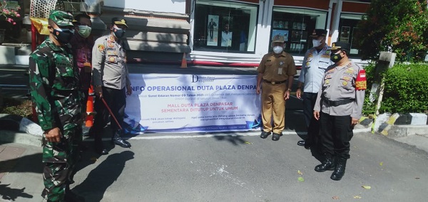 Hari Pertama PPKM Darurat di Kota Denpasar, Satgas Bersama Forkopimda Pantau Pengetatan Prokes