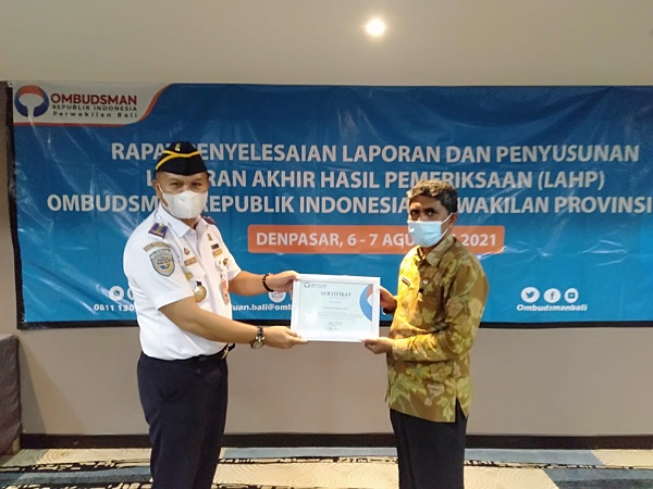 ORI Bali Apresiasi Kinerja Dishub Kota Denpasar di Bidang Pelayanan Publik