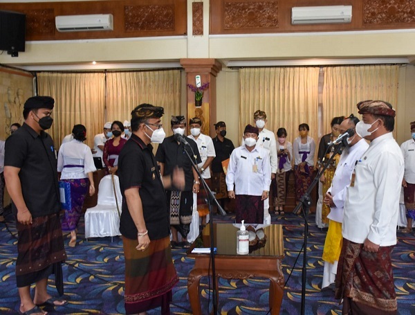 Walikota Jaya Negara Lantik IB Alit Wiradana Jadi Sekda Kota Denpasar