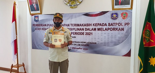 Sat Pol PP Kota Denpasar Raih Penghargaan dari Kemendagri RI