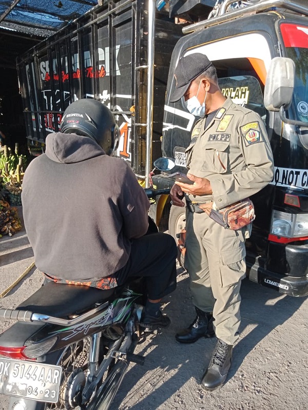 Tekan Mobilitas Masyarakat, Sebanyak 63 Orang Diminta Putar Balik Saat Hendak Masuk Kota Denpasar di Masa PPKM Darurat