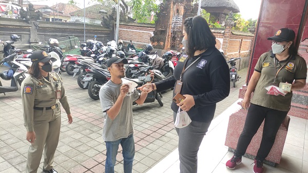 Tim Yustisi Denpasar Kembali Menjaring 22 Orang Pelanggar Prokes