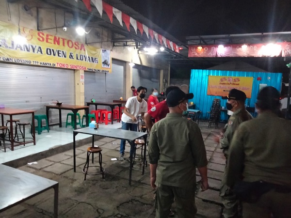 Pemantauan PPKM ,2 Orang Dibina Tim Yustisi Kota Denpasar 
