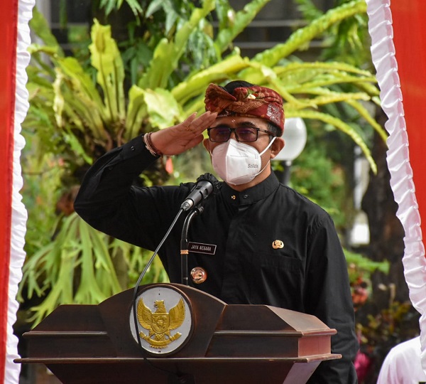 Jaya Negara Pimpin Apel Peringatan Hari Jadi Provinsi Bali ke-63 di Kota Denpasar