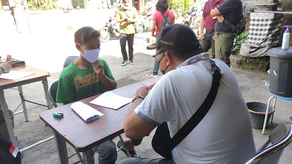 Tim Yustisi Denpasar Kembali Menjaring 17 Orang Pelanggar Prokes