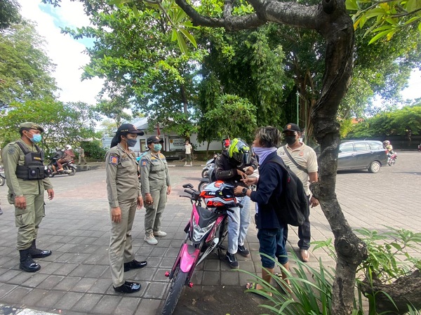 Lagi, 32 Orang Pelanggar Prokes Terjaring Tim Yustisi Denpasar