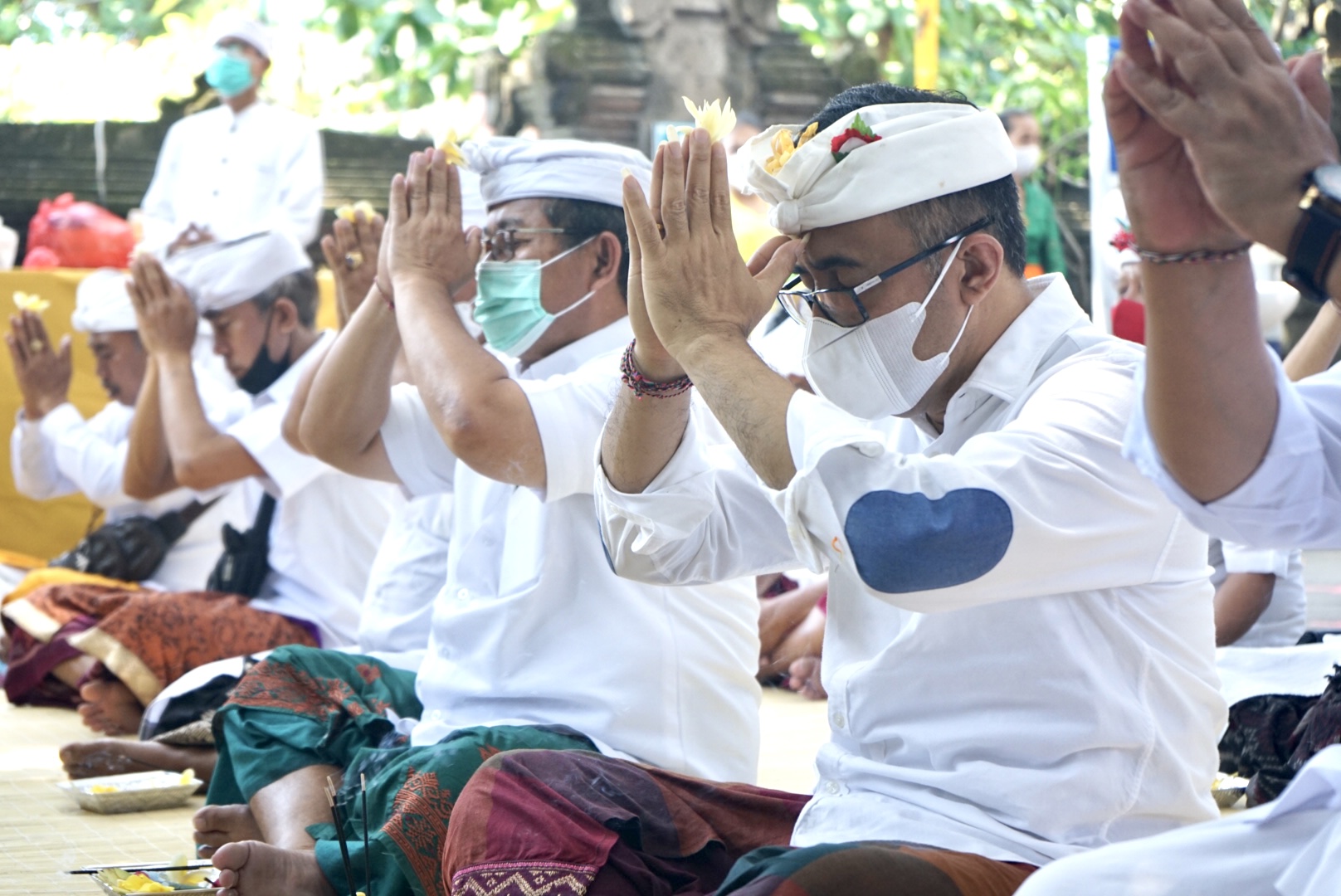 Walikota Jaya Negara Ngaturang Bhakti, Pujawali di Pura Taman Sari Denpasar