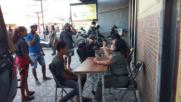 Tim Yustisi Denpasar Jaring 39 Orang Pelanggar Prokes