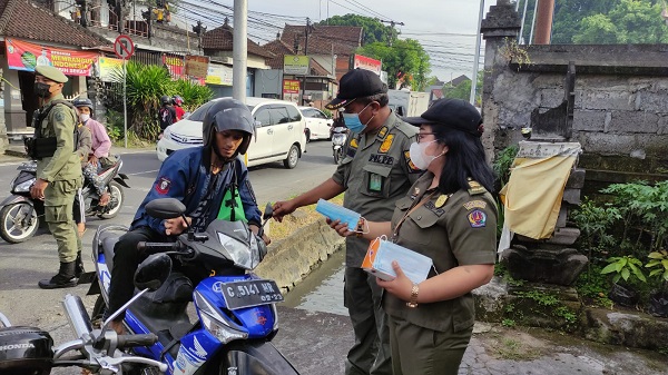 Kembali Tim Yustisi Denpasar Tertibkan 27 Orang Pelanggar Prokes