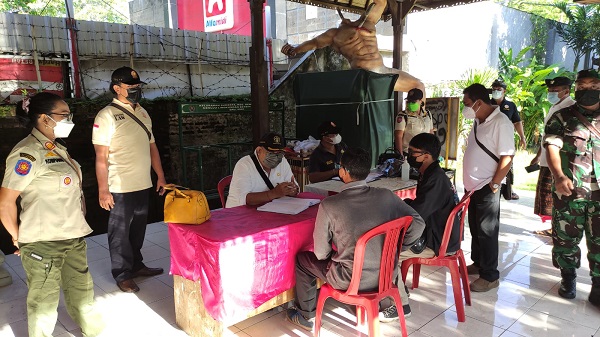 PPKM Denpasar Turun Level, Tim Yustisi Denpasar Tetap Lakukan Penertiban