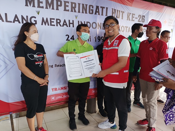 Wawali Arya Wibawa Hadiri HUT PMI Denpasar ke 26 