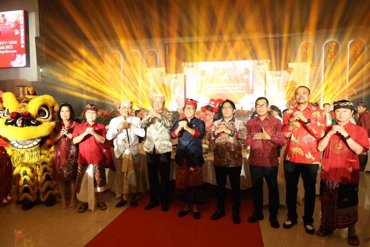 Sekda Eddy Mulya Hadiri Perayaan Imlek INTI Bali Tahun 2026