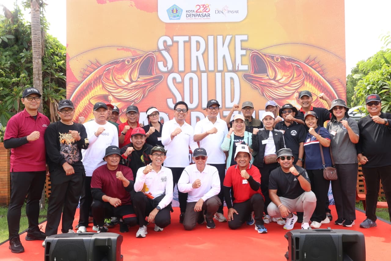 Lomba Mancing "Strike Solid Aparatur"  Meriahkan HUT Ke-238 Kota Denpasar