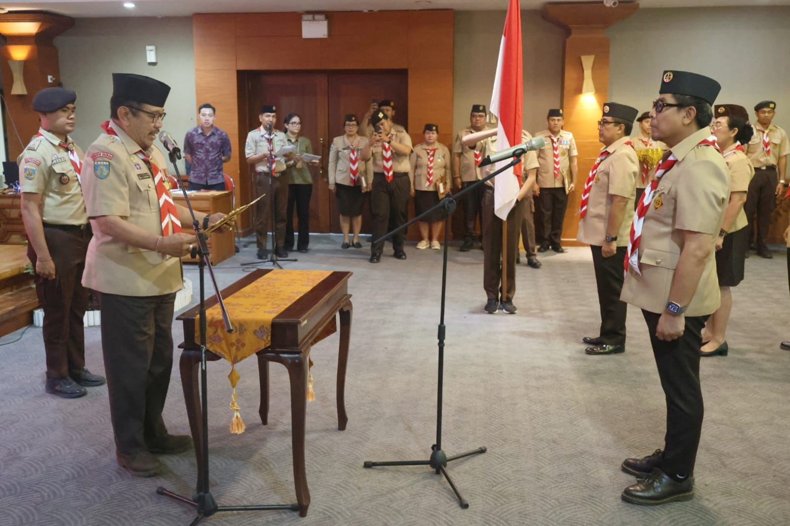 Wawali Arya Wibawa Kembali Dilantik Sebagai Ketua Kwarcab Pramuka Kota Denpasar Masa Bakti 2025-2030.  Tekankan Sinergi Untuk Perkuat Berbagai Bidang Pembinaan
